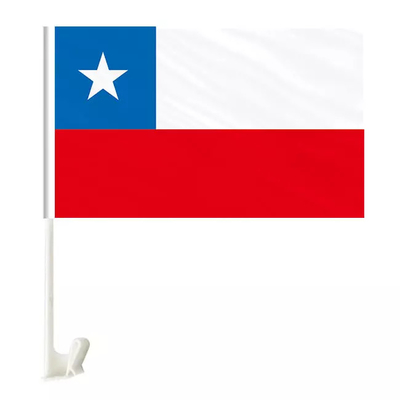 チリの州の旗注文ポリエステル車のWindownの二重味方された旗