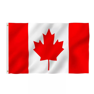 様式のカナダの国旗を掛ける150cmx90cmポリエステル世界の旗